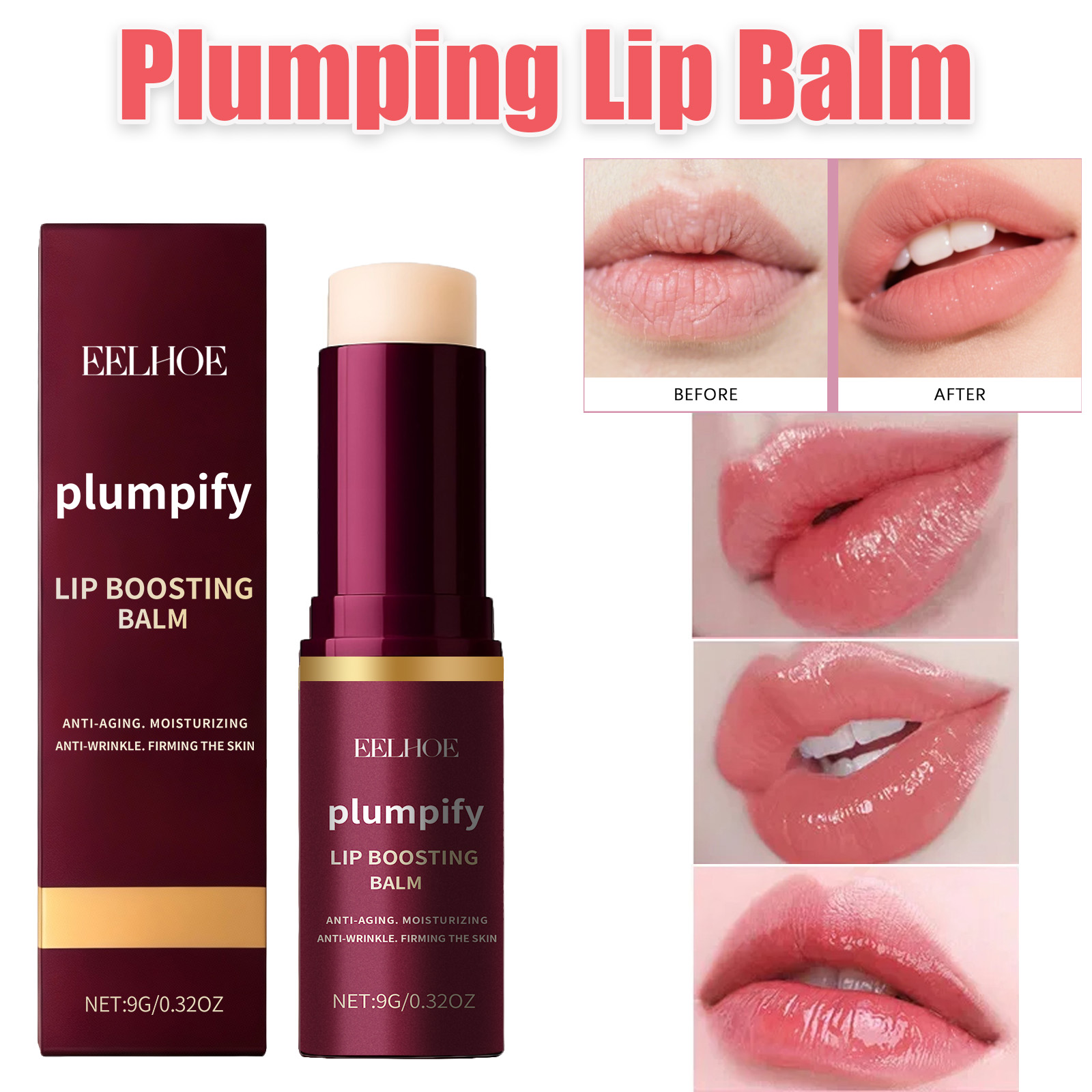 Lip Balm - Plumpify Бальзам для увеличения губ Увлажняющий